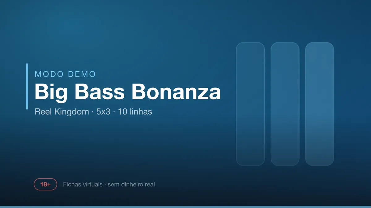 Capa do jogo Big Bass Bonanza da Reel Kingdom em versão demo