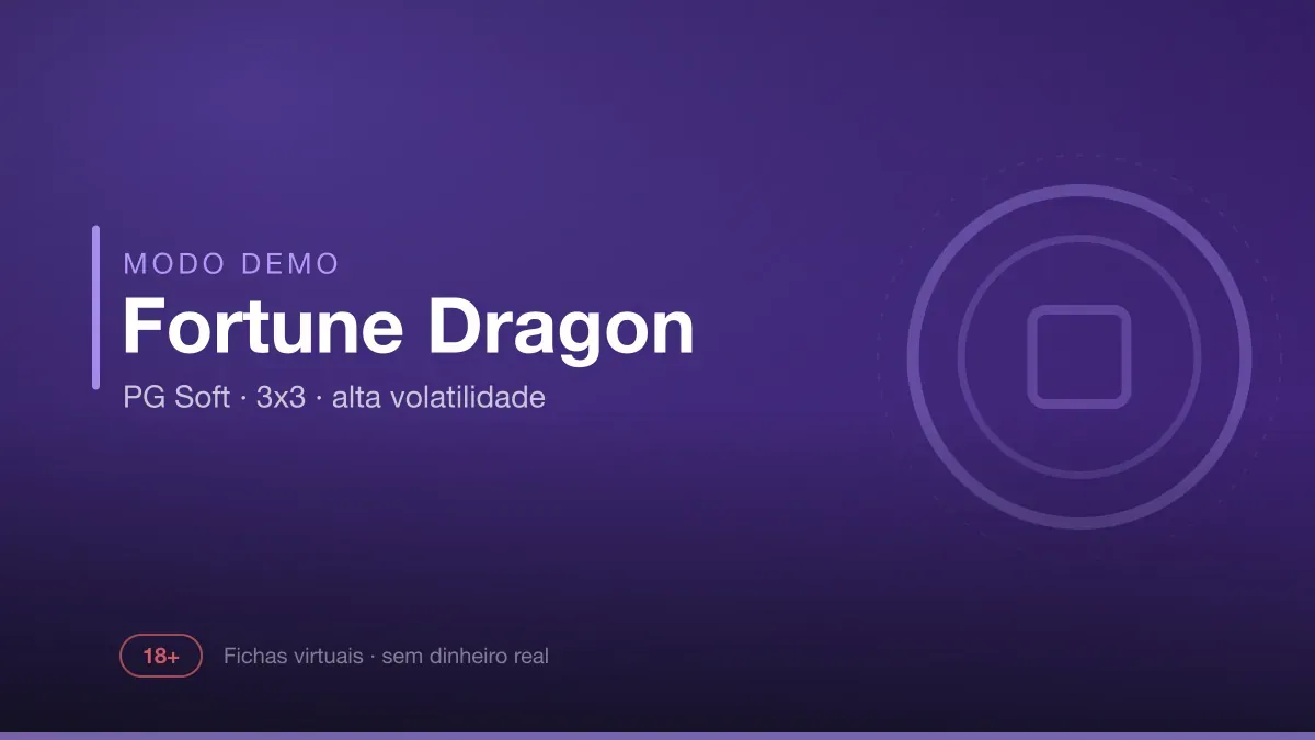 Capa do jogo Fortune Dragon da PG Soft em versão demo