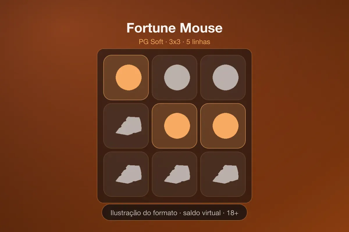 Ilustração da grade 3x3 de Fortune Mouse