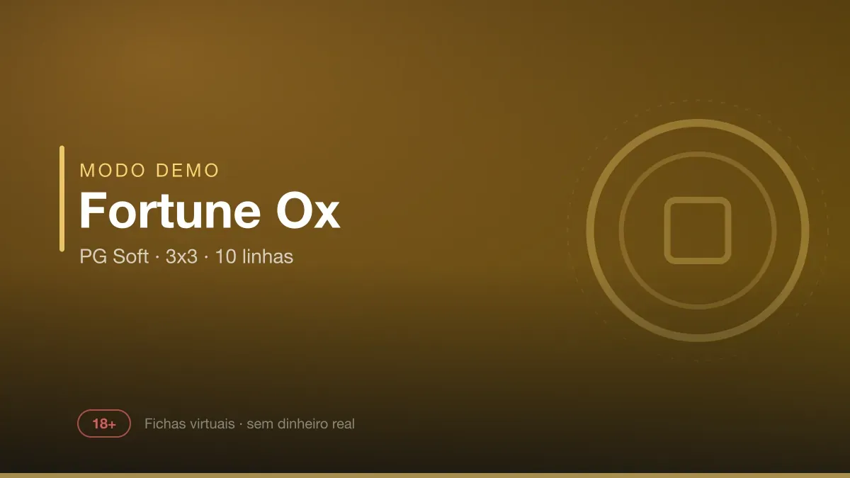 Capa do jogo Fortune Ox da PG Soft em versão demo