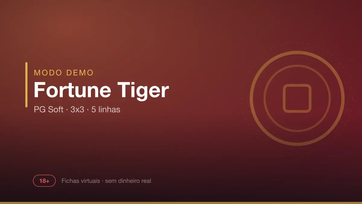 Capa do jogo Fortune Tiger da PG Soft em versão demo