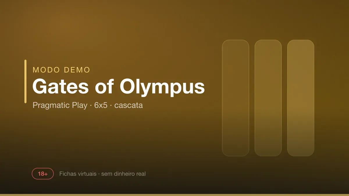 Capa do jogo Gates of Olympus da Pragmatic Play em versão demo
