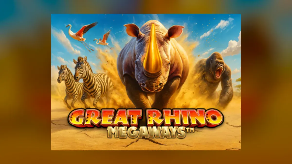 Capa do jogo Great Rhino Megaways da Pragmatic Play em versão demo