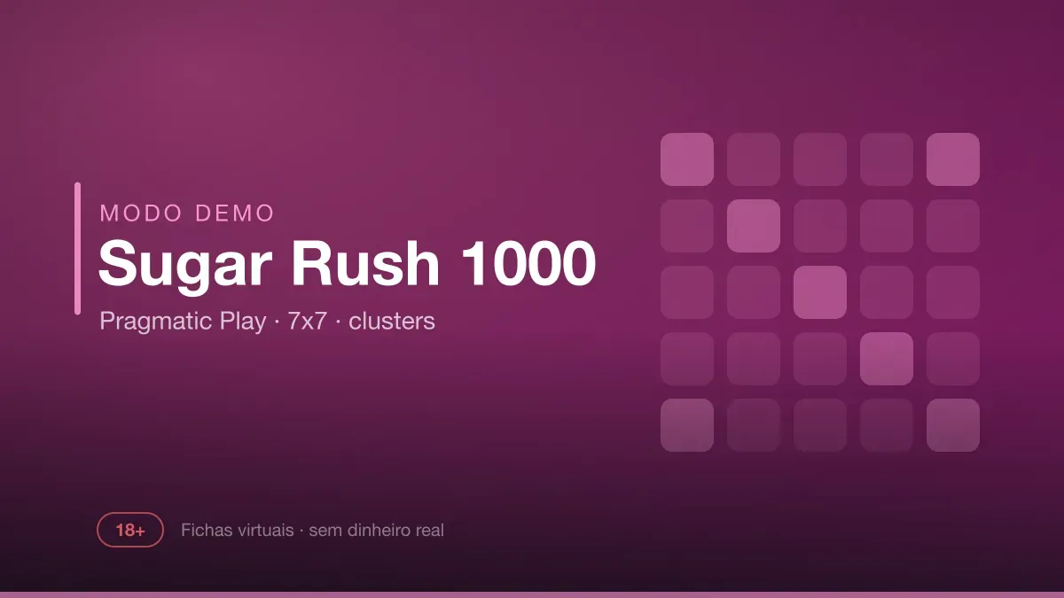 Capa do jogo Sugar Rush 1000 da Pragmatic Play em versão demo